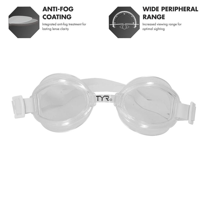 TYR Racetech Performance Goggle (Clear), 7.2 x 2.8 x 2.2 inches - Image 2